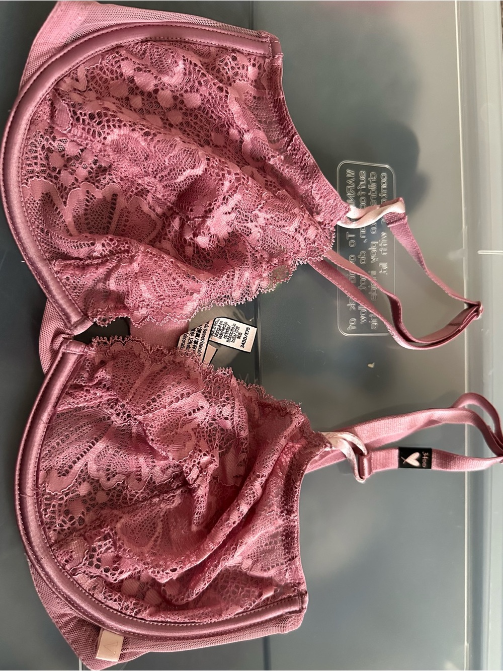 Victoria's Secret Pink Lace Underwire Bra